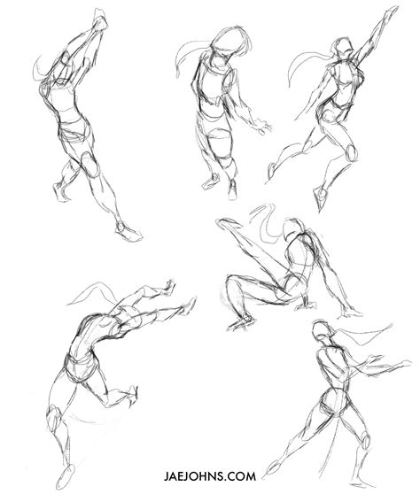 dynamic drawing poses